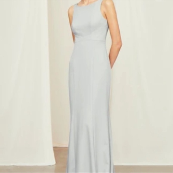 Amsale Joelle Dress in Ice - Picture 5 of 5